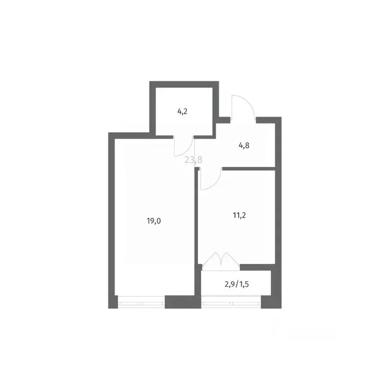 1-к кв. Ленинградская область, Ломоносовский район, Аннинское ... - Фото 1