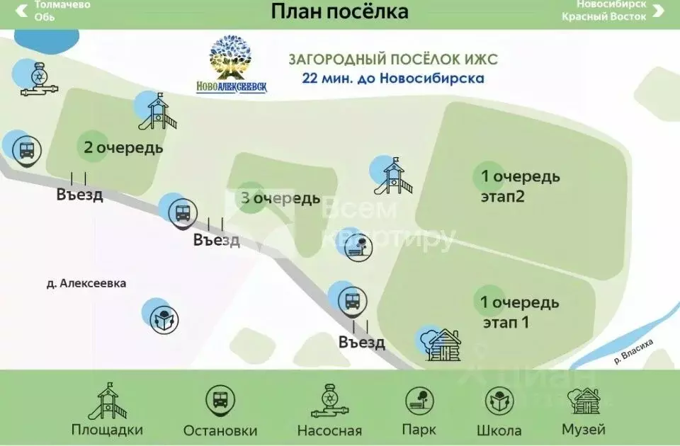 Участок в Новосибирская область, Новосибирский район, Толмачевский ... - Фото 0