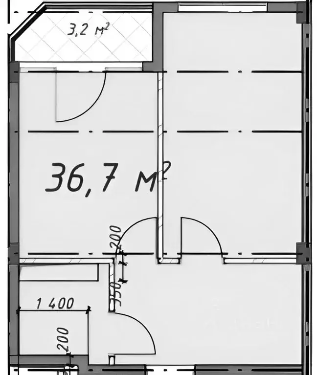 1-к кв. Краснодарский край, Сочи Бытха мкр, ул. Бытха, 41/20 (41.0 м) - Фото 1