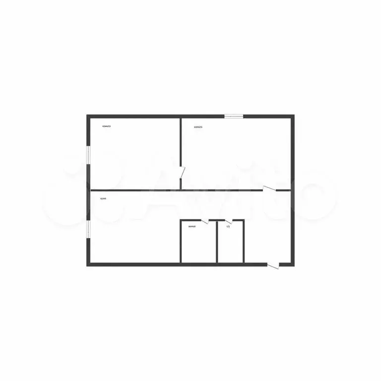 2-к. квартира, 41,7 м, 2/2 эт. - Фото 0