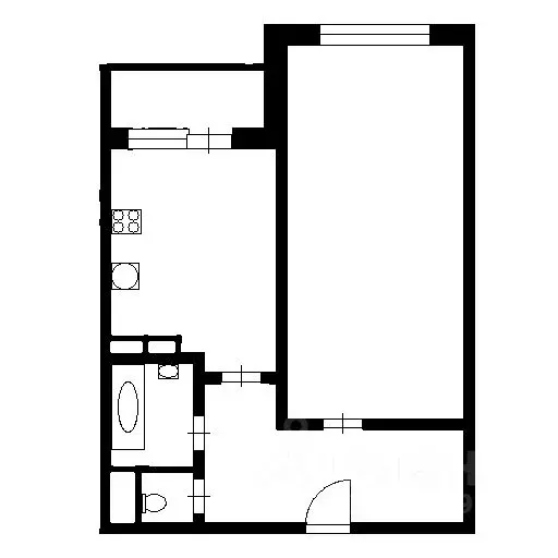 1-к кв. Воронежская область, Воронеж ул. Шишкова, 144б (40.3 м) - Фото 2