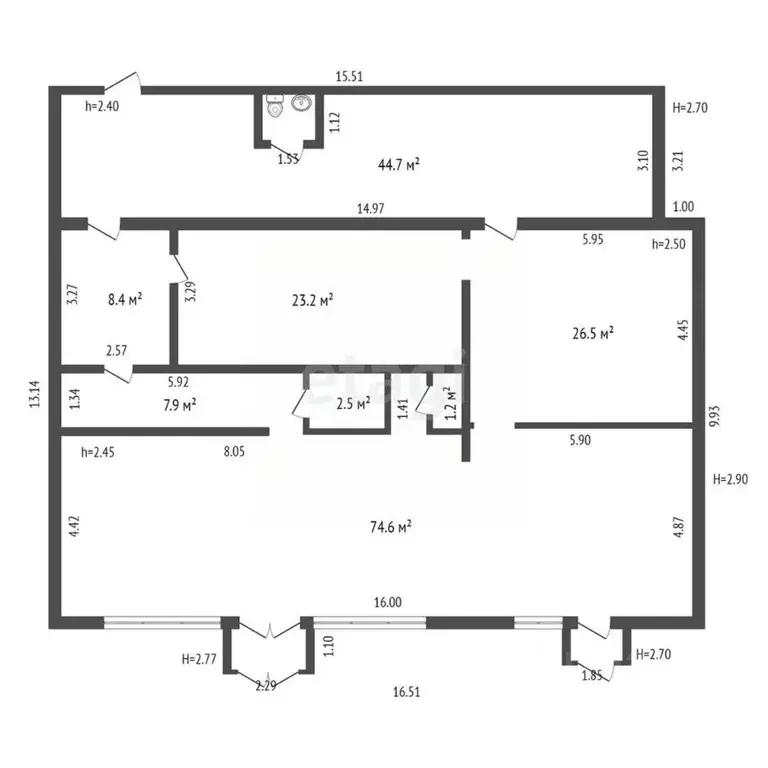 Торговая площадь в Ямало-Ненецкий АО, Надымский район, Пангоды пгт ул. ... - Фото 2