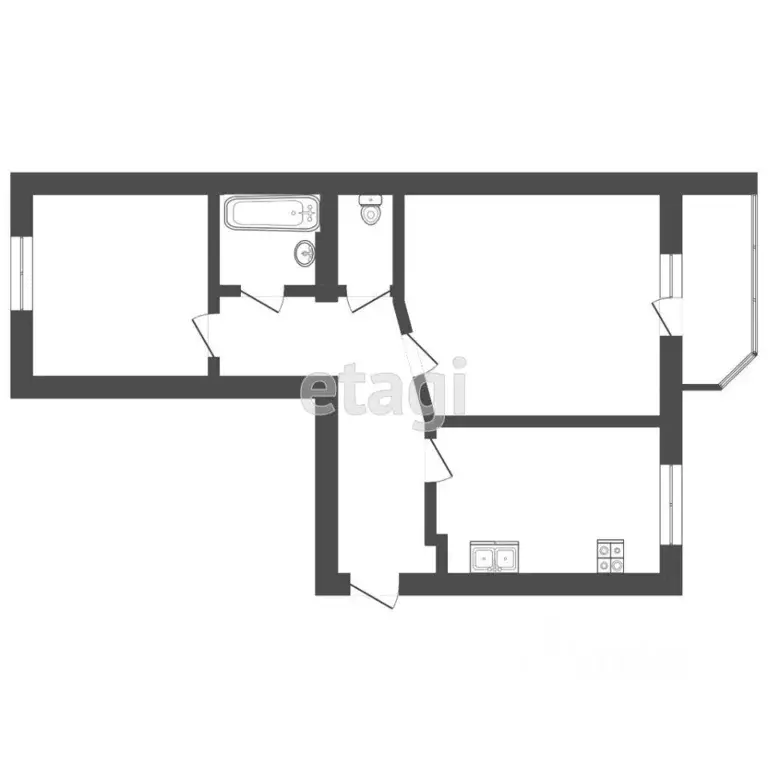2-к кв. Мордовия, Саранск просп. 70 лет Октября, 63А (57.0 м) - Фото 1
