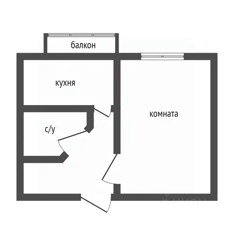 1-к кв. Воронежская область, Воронеж ул. Моисеева, 73 (30.0 м) - Фото 2