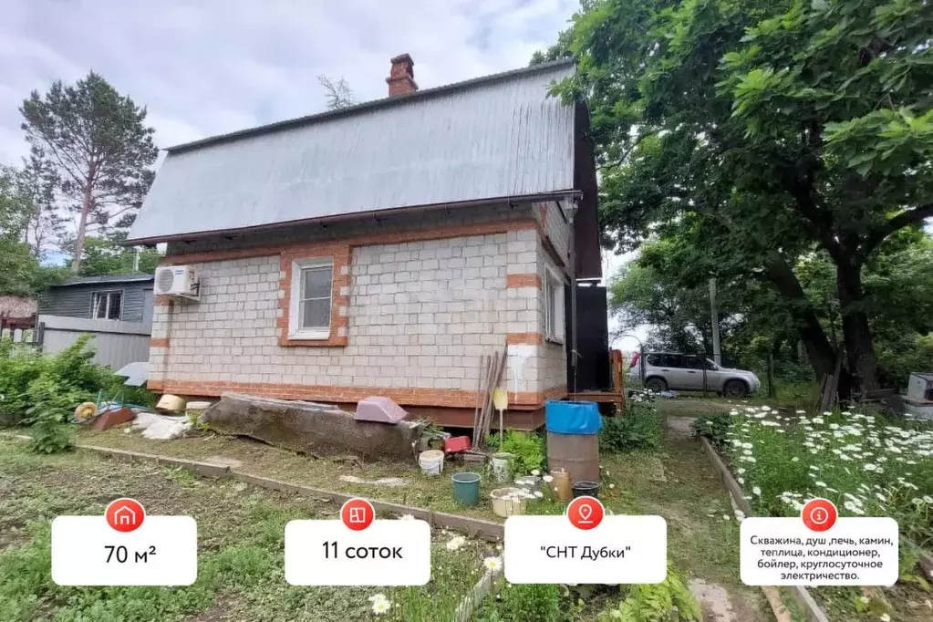 Дом в Еврейская автономная область, Смидовичский район, Дубки СНТ 7 ... - Фото 1