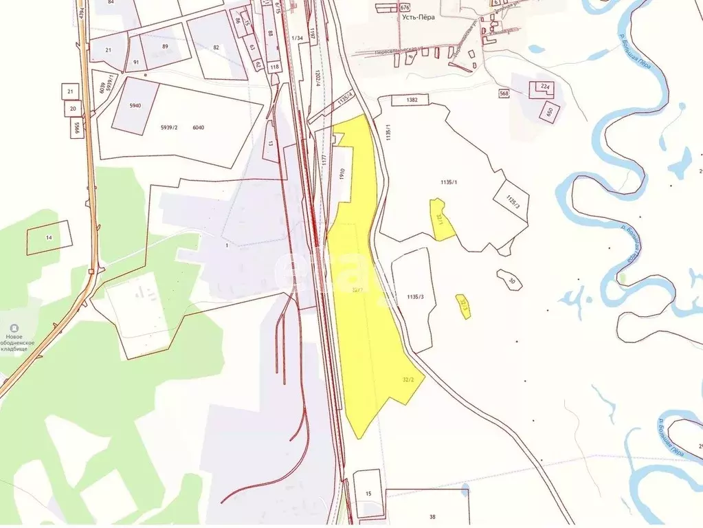 Участок в Амурская область, Свободненский район, с. Усть-Пера  (5376.2 ... - Фото 1