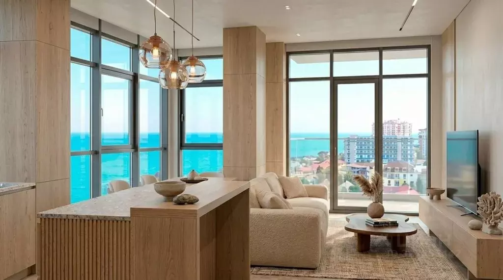 Студия Краснодарский край, Сочи ул. Просвещения, 32 (66.0 м) - Фото 2