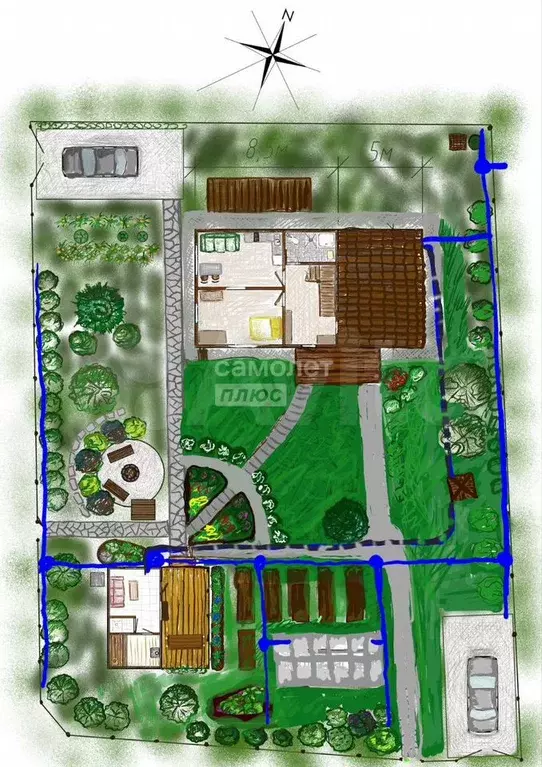 Коттедж 109,3 м на участке 10,8 сот. - Фото 0