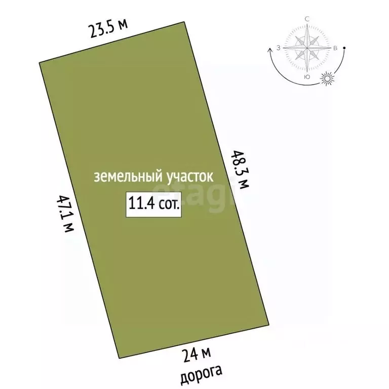 Участок в Вологодская область, Череповецкий район, с. Ильинское ... - Фото 1