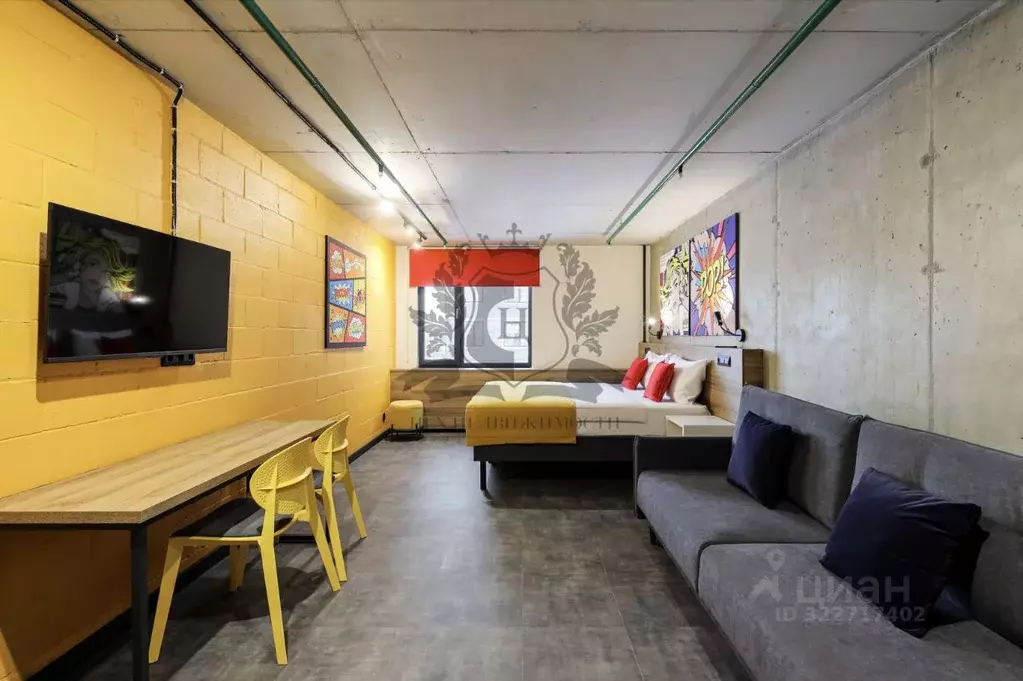 Студия Санкт-Петербург ул. Орджоникидзе, 44а (33.0 м) - Фото 2