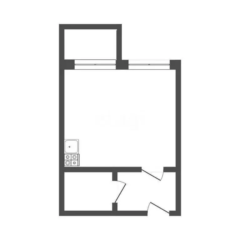 Квартира-студия: Тула, улица Купцов Гречихиных, 4 (28 м) - Фото 1