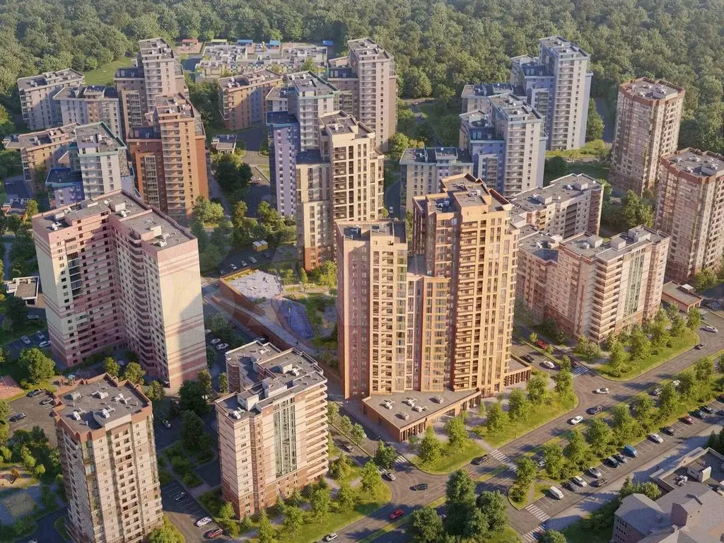 3-к. квартира, 77,7 м, 15/22 эт. - Фото 1