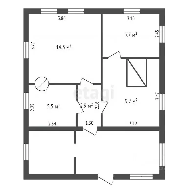 Дом в Тюменская область, с. Нижняя Тавда ул. Новогодняя (40 м) - Фото 2
