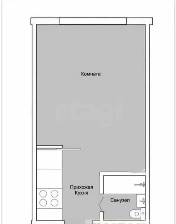 1-комнатная квартира: Тамбов, Московская улица, 23А (20.4 м) - Фото 1
