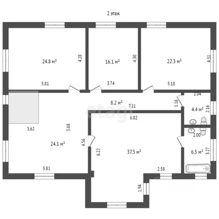 Дом в Вологодская область, пос. Огарково 11 (293 м) - Фото 2