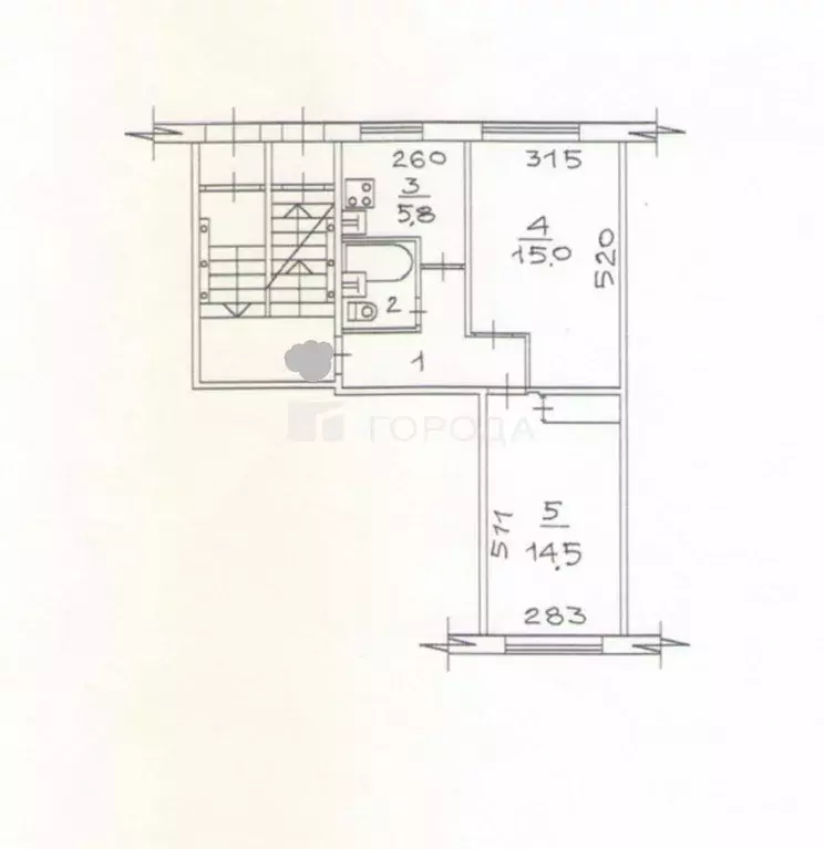 2-к кв. Новосибирская область, Новосибирск Телевизионная ул., 3 (43.9 ... - Фото 1