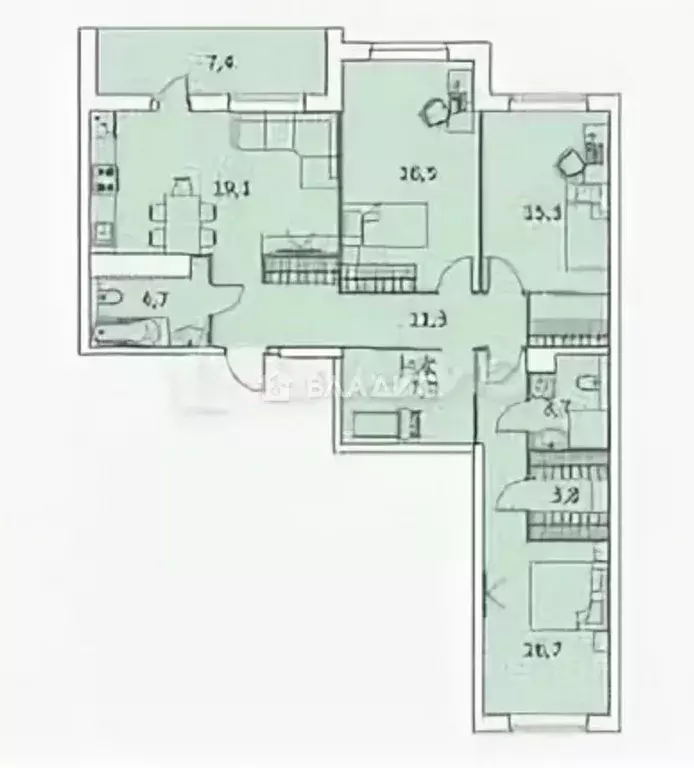 3-к кв. Пензенская область, Пенза ул. Мира, 42 (108.1 м) - Фото 2