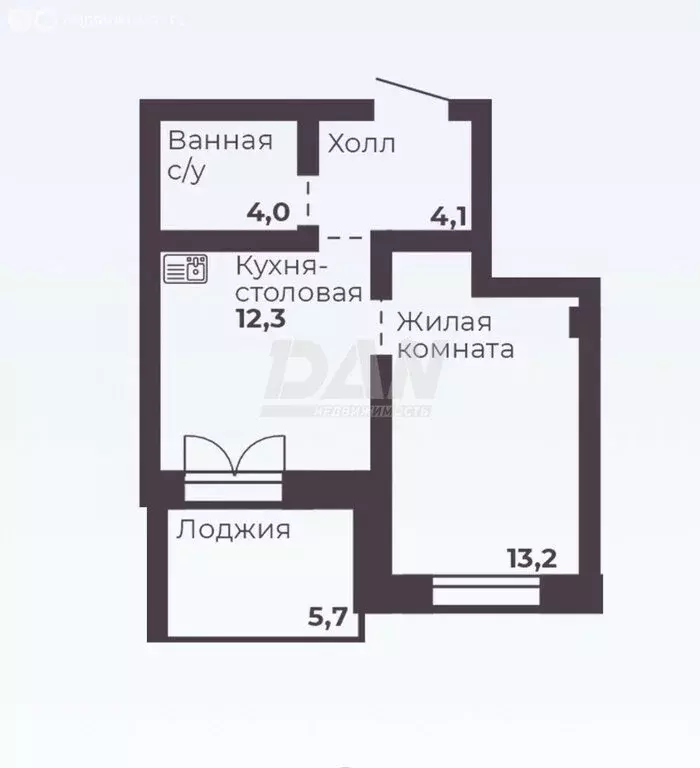 1-комнатная квартира: Челябинск (33.6 м) - Фото 0
