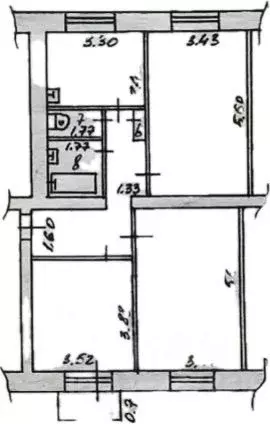 3-к кв. Кемеровская область, Новокузнецк ул. Кирова, 37 (75.0 м) - Фото 2