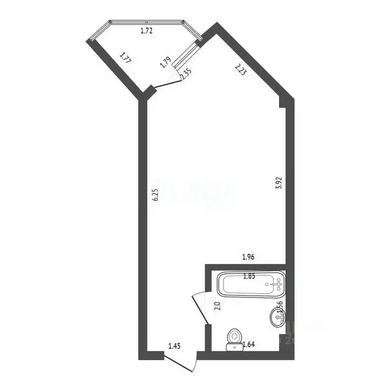 Студия Севастополь ул. Челнокова, 19Ак3 (26.0 м) - Фото 2