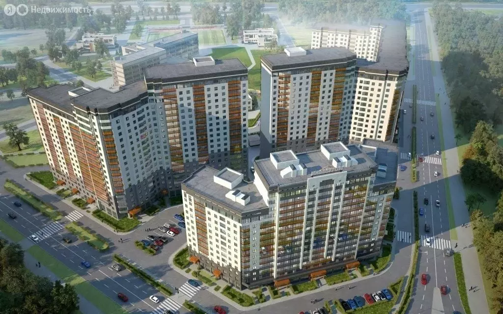 2-комнатная квартира: Кудрово, Европейский проспект, 18к2 (59 м) - Фото 1