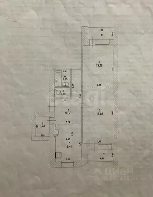 2-к кв. Ульяновская область, Ульяновск ул. Радищева, 151 (60.98 м) - Фото 2