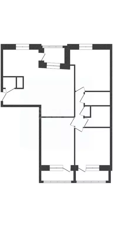 3-к кв. Курганская область, Курган Заозерный жилрайон, 6-й мкр, 18 ... - Фото 2