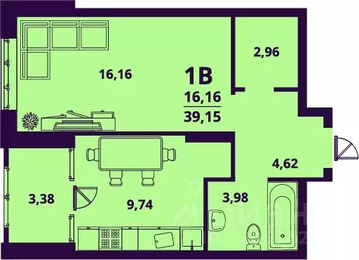 1-к кв. Ульяновская область, Ульяновск ул. Народного учителя Латышева, ... - Фото 1