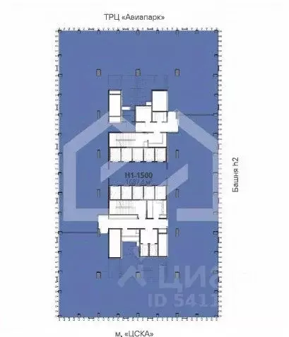 Помещение свободного назначения в Москва Ходынский бул., 6с1 (1687 м) - Фото 2