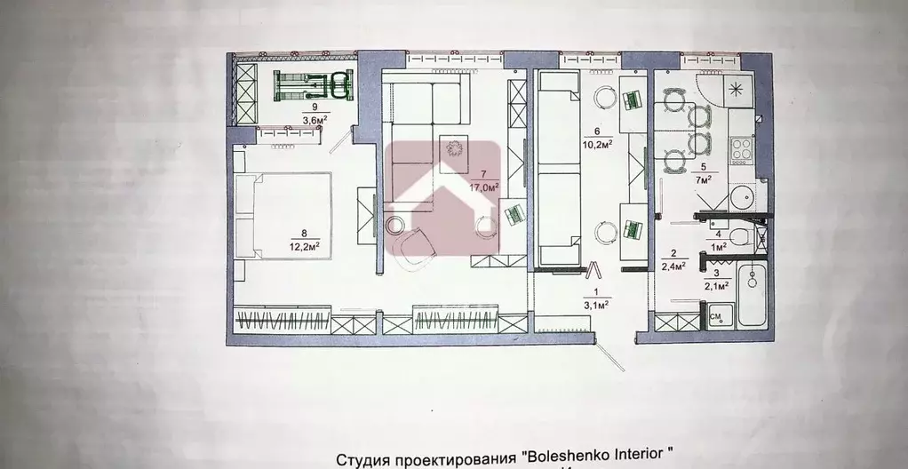 3-к кв. Саратовская область, Саратов ул. Имени В.М. Азина, 21 (55.0 м) - Фото 0