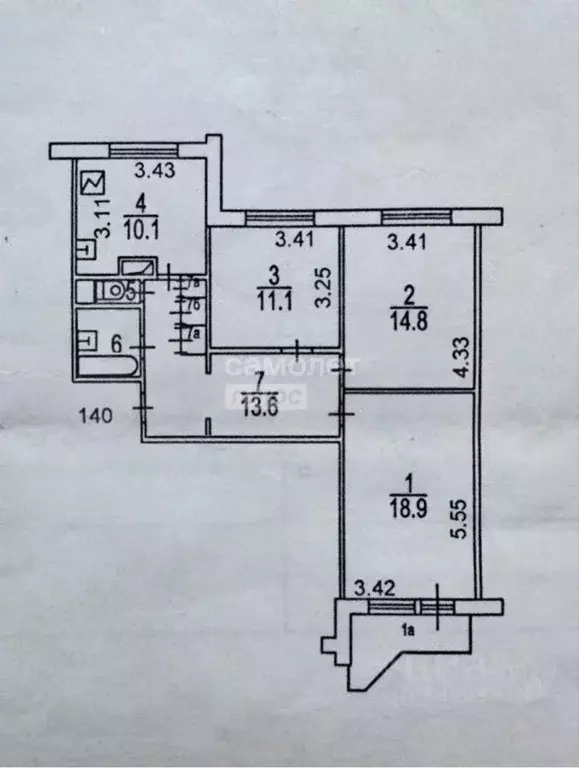 3-к кв. Москва ул. 800-летия Москвы, 32 (74.2 м) - Фото 2