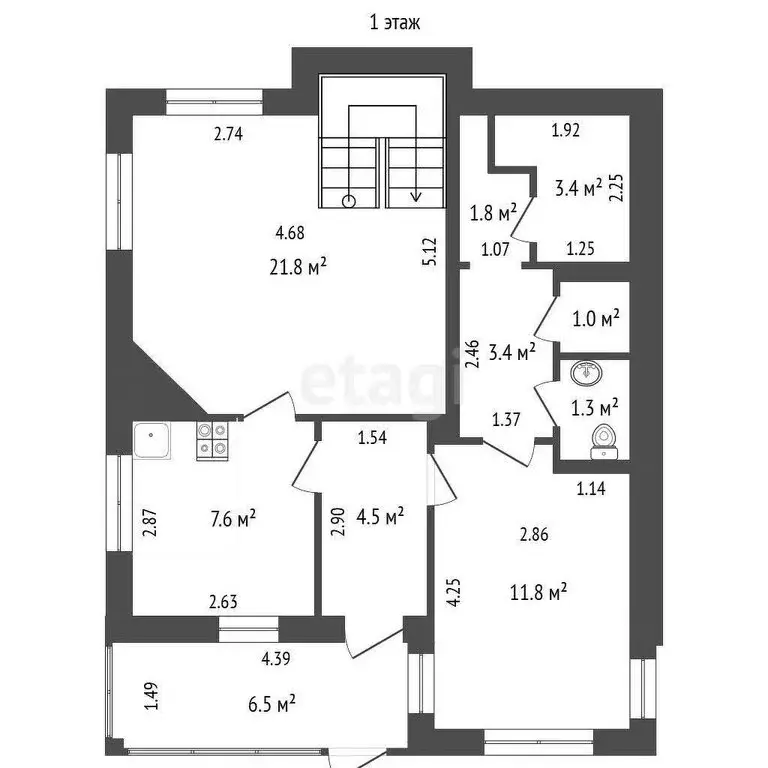 Дом в Новый Уренгой, ДНТ Заимка, Луговая улица (116.5 м) - Фото 1