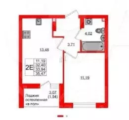 1-к кв. Калининградская область, Калининград Артиллерийская ул., 26 ... - Фото 1