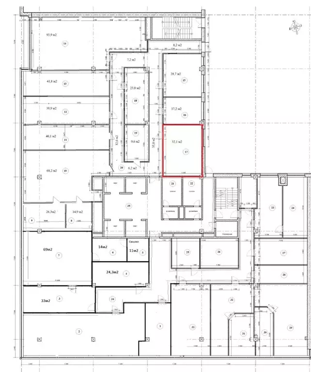 Офис в Московская область, Красногорск бул. Строителей, 4к1 (32 м) - Фото 1