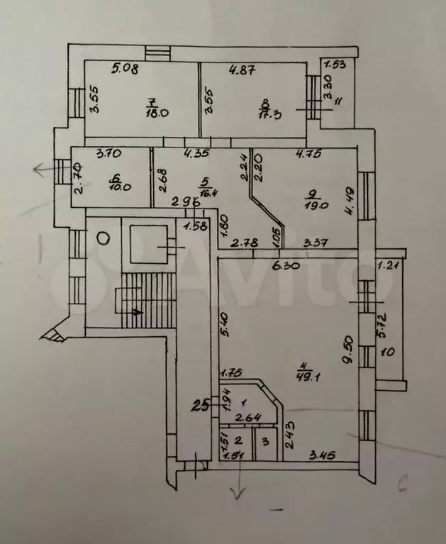 4-к. квартира, 138,3 м, 8/9 эт. - Фото 0
