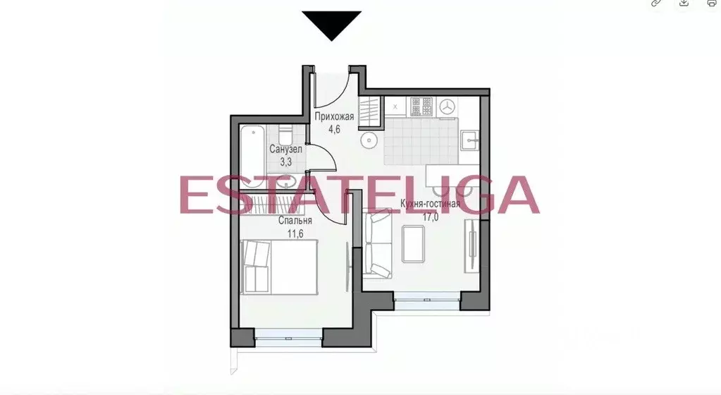 1-к кв. Москва ул. Академика Королева, 21 (36.7 м) - Фото 2