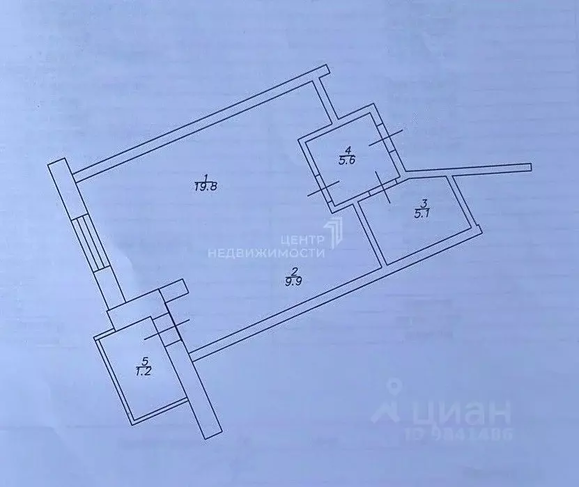 Студия Татарстан, Казань ул. Оренбургский Тракт, 8Д (40.4 м) - Фото 1