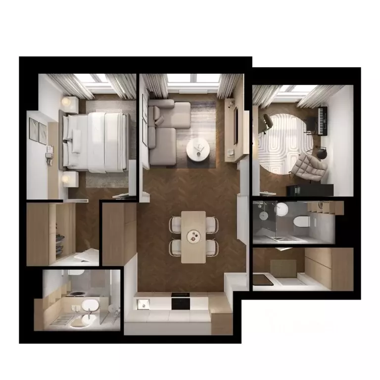 2-к кв. Московская область, Ленинский городской округ, Боброво пгт ... - Фото 2