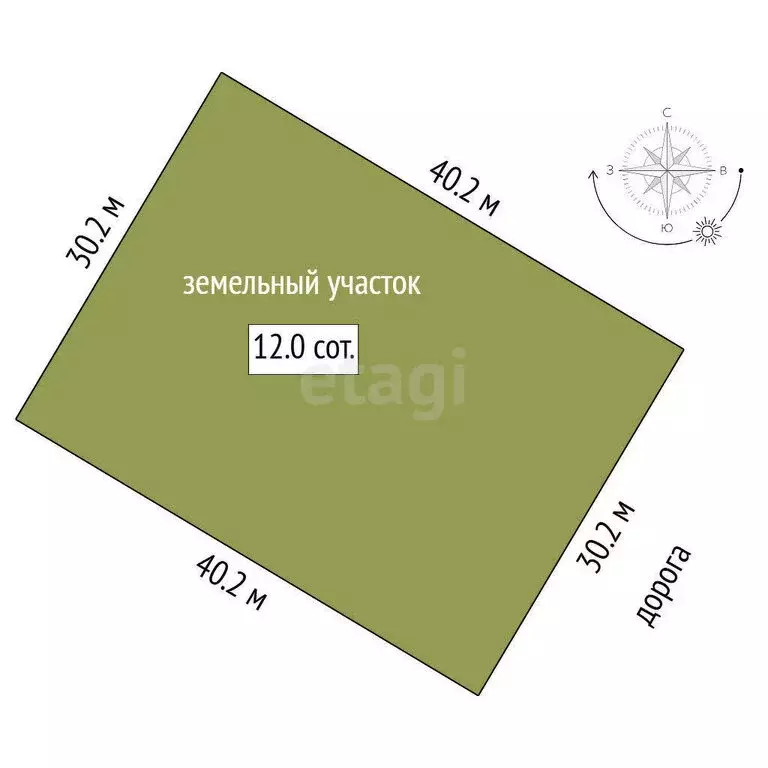 Участок в Тюменский район, деревня Головина (12 м) - Фото 0