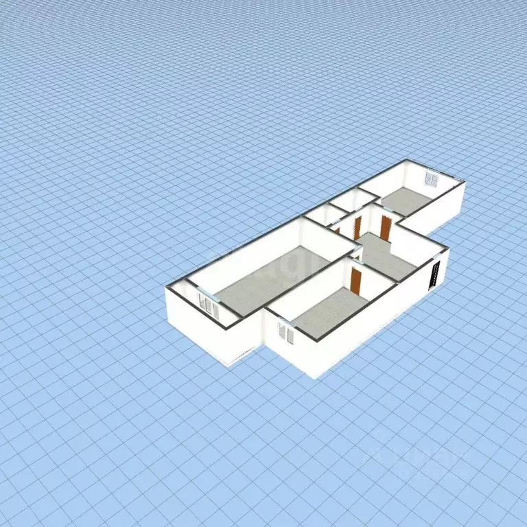 2-к кв. Белгородская область, Губкин ул. Космонавтов, 7 (51.2 м) - Фото 1