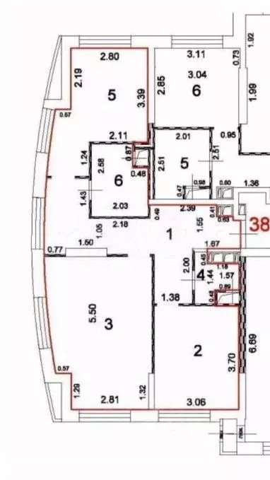 2-к кв. Московская область, Люберцы Красноармейская ул., 19 (63.7 м) - Фото 2