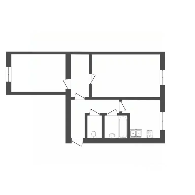 2-к кв. Тюменская область, Тюмень ул. Пермякова, 2а (51.0 м) - Фото 1