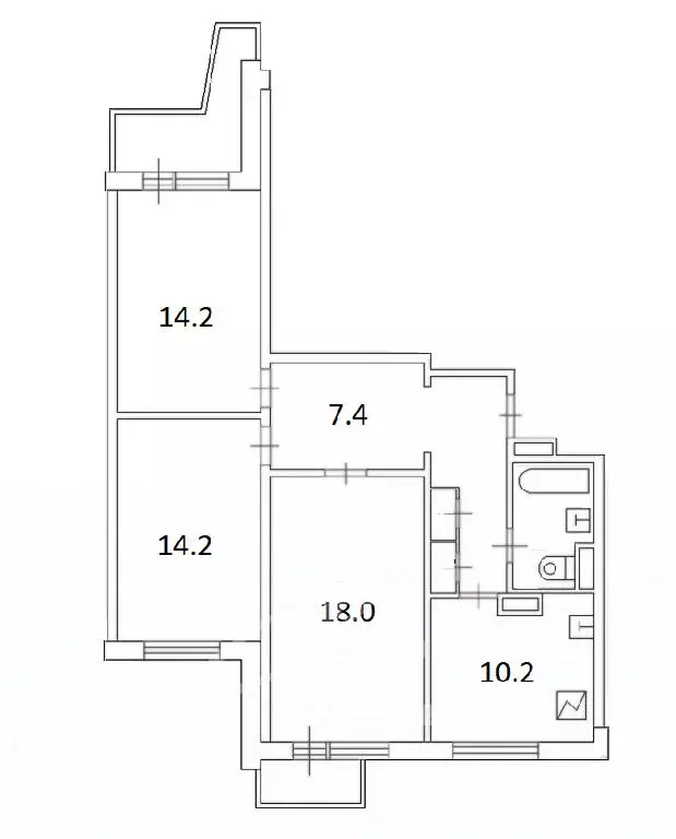 Продается 3-комнатная квартира - Фото 1