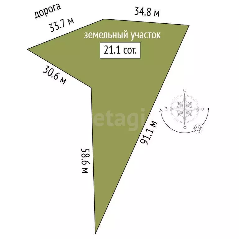 Участок, 21 сот., поселения (ижс) - Фото 1