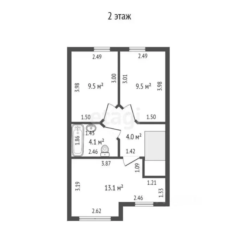 Таунхаус в Калужская область, Калуга городской округ, д. Желыбино ул. ... - Фото 2