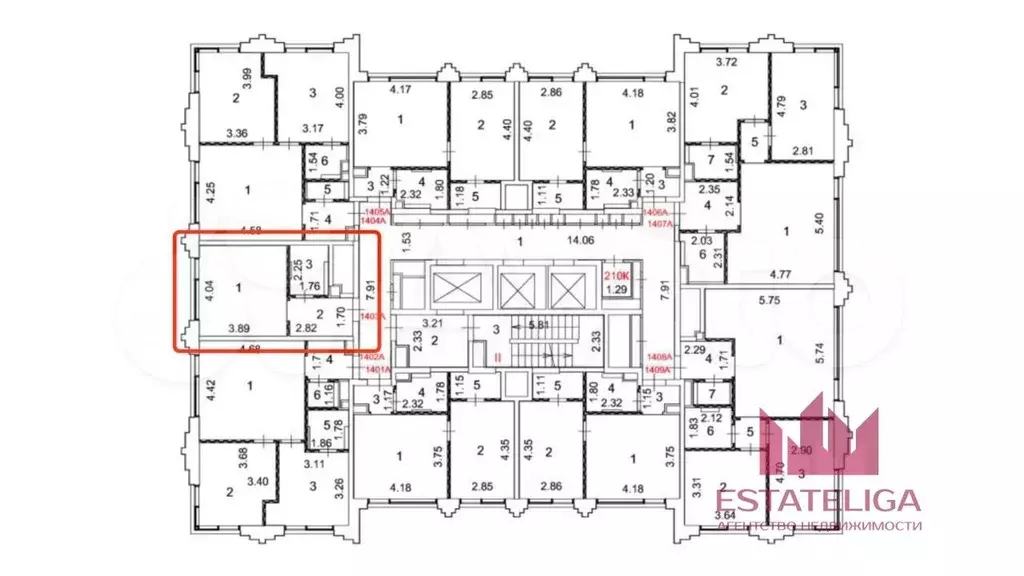 Апартаменты-студия, 25 м, 14/30 эт. - Фото 0
