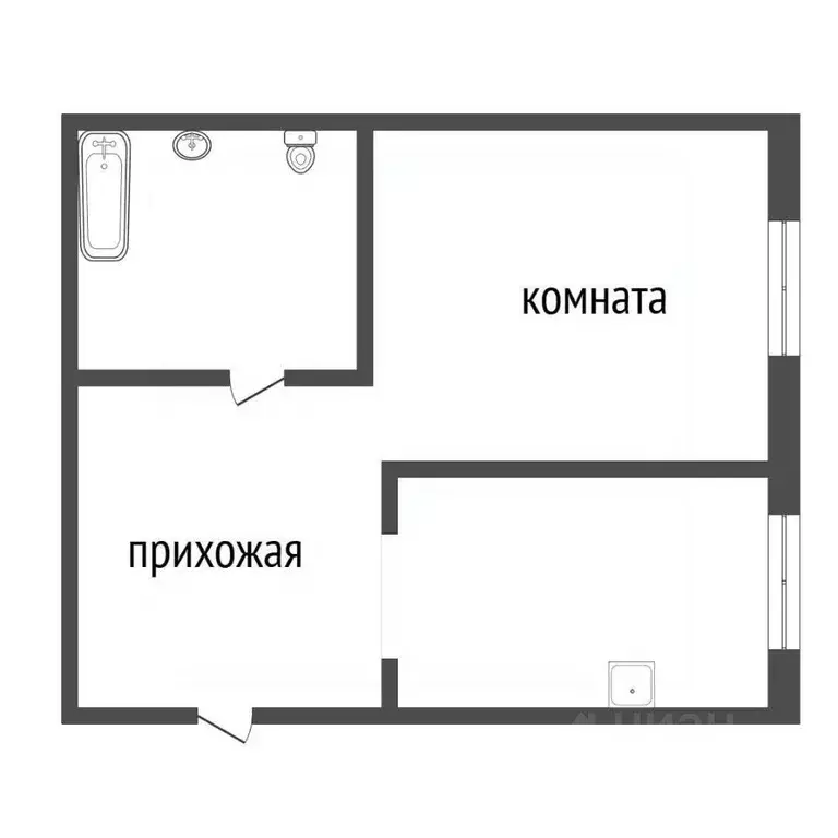 1-к кв. Иркутская область, Иркутск Депутатская ул., 53 (41.7 м) - Фото 2