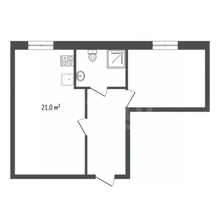 2-к кв. Ставропольский край, Пятигорск ул. Козлова (53.0 м) - Фото 1