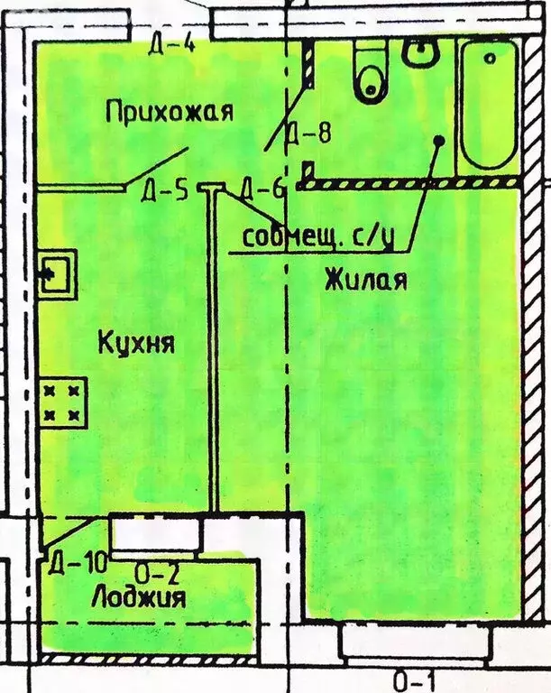 1-комнатная квартира: Таганрог, Котлостроительная улица, 13Ак2 (37 м) - Фото 1