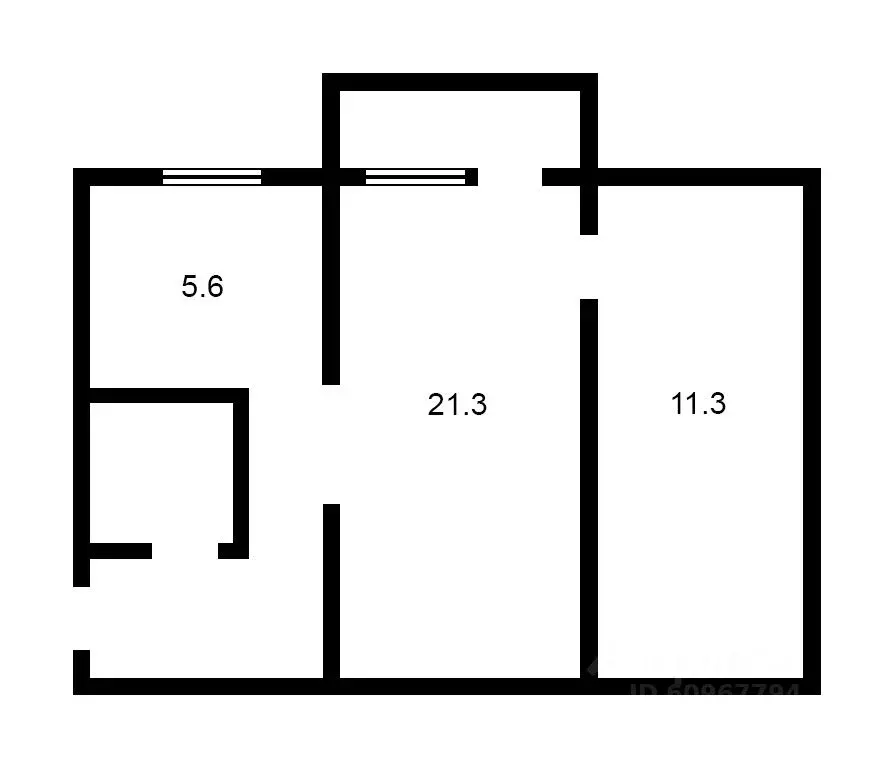 2-к кв. Курская область, Курск Орловская ул., 22 (45.0 м) - Фото 2